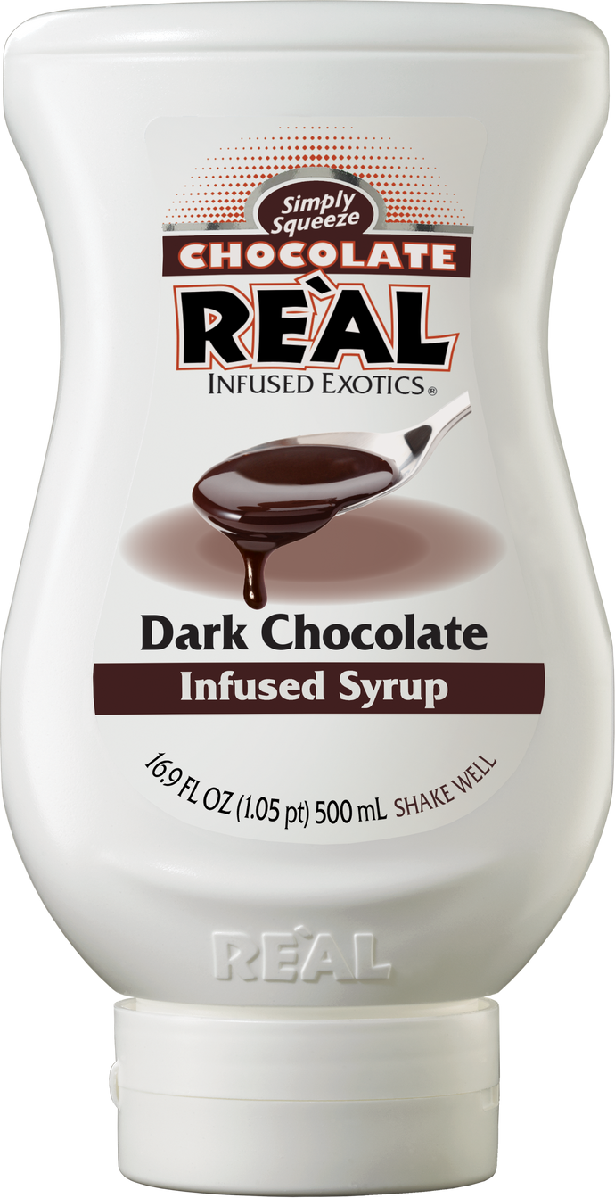 Dark Chocolate Reàl Infused Exotics, 16.9 FL OZ Squeezable Bottle (Copy)