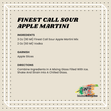 Finest Call Premium Sour Apple Martini Drink Mix