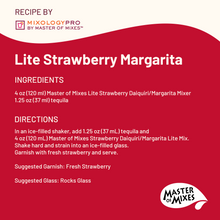 Master of Mixes Strawberry Daiquiri / Margarita Lite Drink Mixer