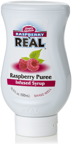 Raspberry Reàl Infused Exotics, 16.9 FL OZ Squeezable Bottle