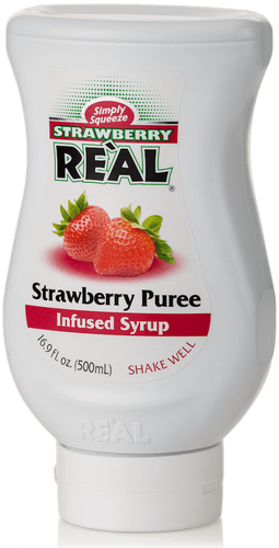 Strawberry Reàl Infused Exotics, 16.9 FL OZ Squeezable Bottle