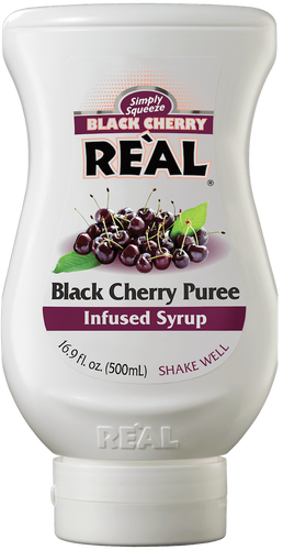 Reàl Infused Exotics, Black Cherry Reàl, 16.9 FL OZ Squeezable Bottle