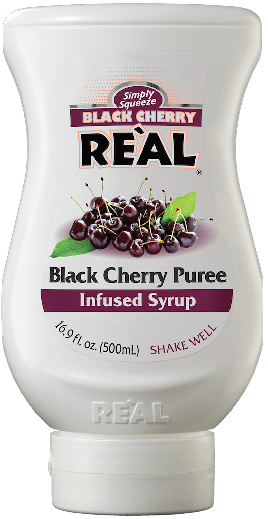 Reàl Infused Exotics, Black Cherry Reàl, 16.9 FL OZ Squeezable Bottle