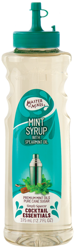 Master of Mixes Cocktail Essential Mint Syrup, 357ml Squeeze Bottle