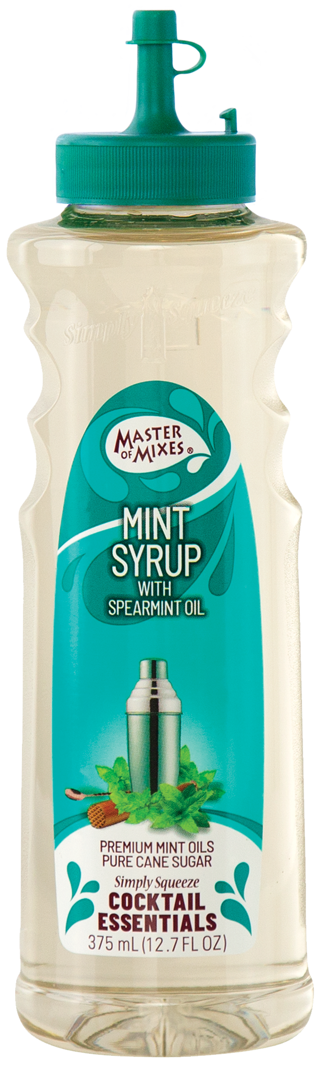 Master of Mixes Cocktail Essential Mint Syrup, 357ml Squeeze Bottle