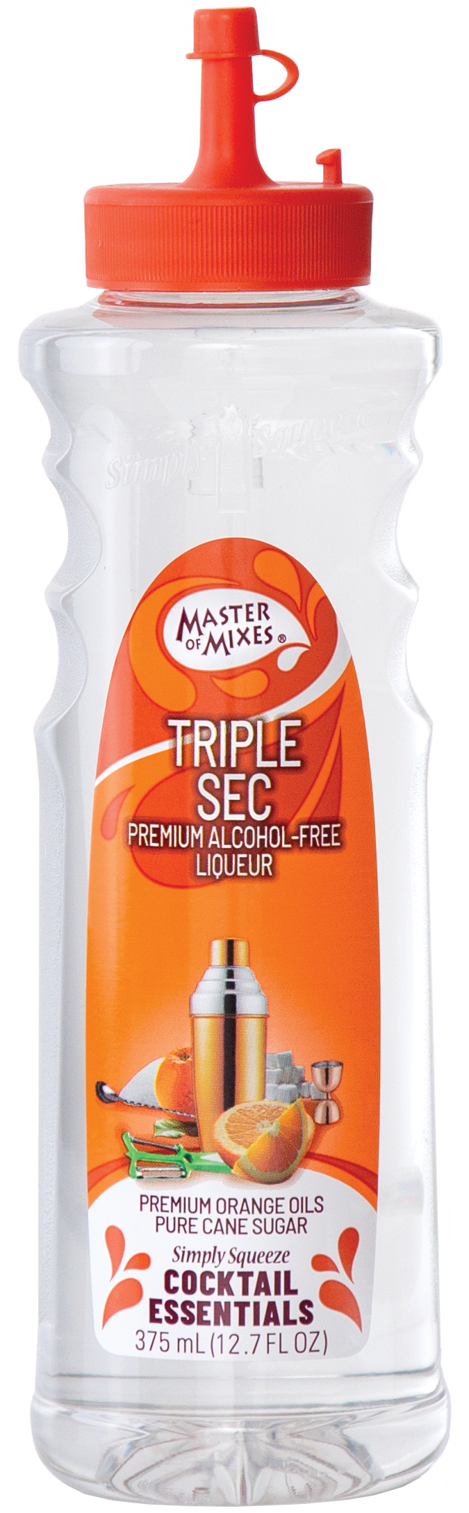 Master of Mixes Cocktail Essentials Triple Sec, 375 ml Squeeze Bottle